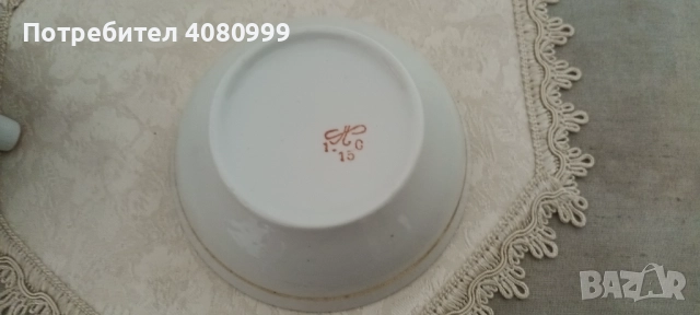 Руска порцеланова захарничка, снимка 4 - Сервизи - 51969386