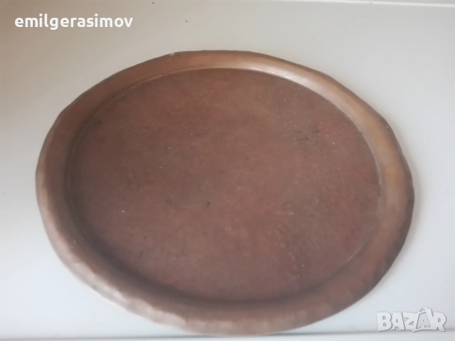 Медно джезве , поднос и стара попивателна., снимка 8 - Други ценни предмети - 53771057