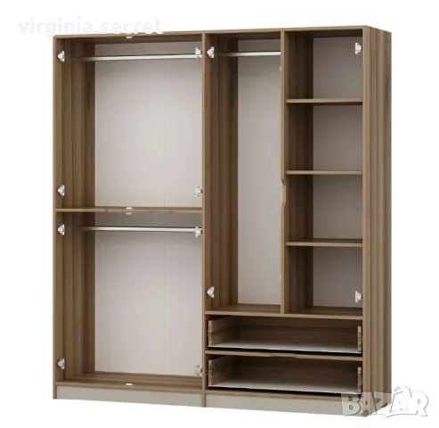 Гардвроби 4 врати, снимка 8 - Гардероби - 49860926