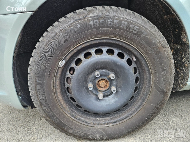 Зимни гуми Semperit с железни джанти 5 х 112, снимка 5 - Гуми и джанти - 53994498
