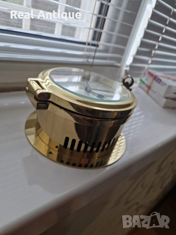 Прекрасен антикварен немски бронзов яхтен корабен часовник Barigo , снимка 5 - Антикварни и старинни предмети - 54218908