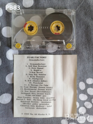 Fear Factory - Demanufacture (Аудио Касета) , снимка 2 - Аудио касети - 51600445