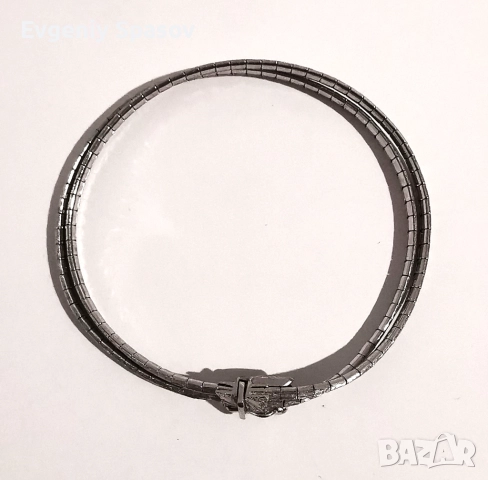 Сребърна Елегантна Гривна Винтидж Ръчна работа проба 800, снимка 4 - Гривни - 52649009