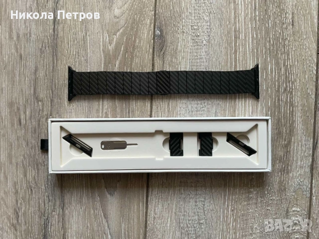 Каишка за часовник от карбонови влакна PITAKA, снимка 4 - Смарт гривни - 54022101