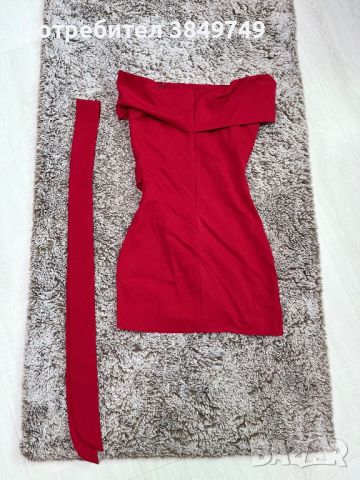 Мини червена рокля, снимка 2 - Рокли - 46416734