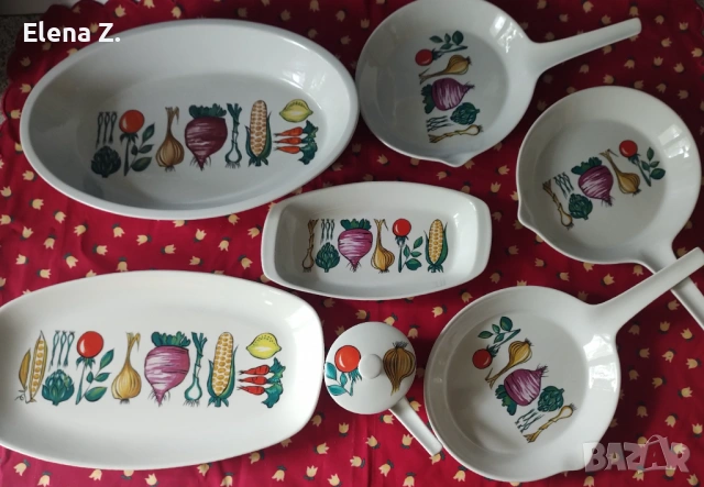 Винтидж керамични съдове Villeroy & Boch Made in Luxemberg Primabella, снимка 3 - Декорация за дома - 53367995