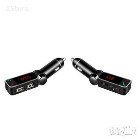 Блутут за кола (MP3player FM предавател зарядно USB и Bluetooth) , снимка 6 - Аксесоари и консумативи - 52482787