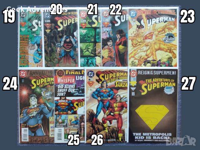 Комикси Супермен - Superman Comic Books DC на Английски Език NM 90's Retro, снимка 5 - Колекции - 46551112