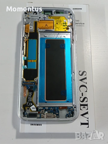 LCD Дисплей тъч скрийн + рамка за Samsung Galaxy S7 EDGE SM-G935F  Оригинал SERVICE PACK Бял