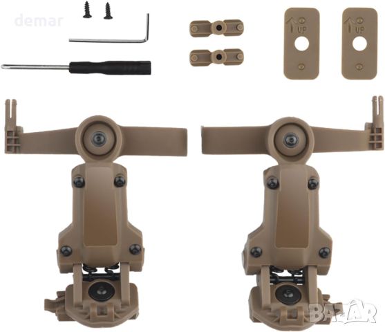 Адаптер за бърза каска ARC Rail COMTAC3 Tactical Pickup Headset Suspension Скоба за слушалки, снимка 7 - Екипировка - 46305840