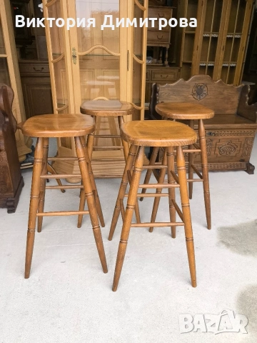 Бар стол - налични 4 броя, снимка 2 - Столове - 53817453