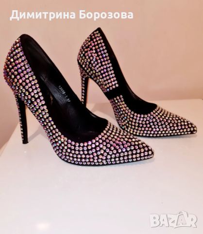 Елегантни дамски обувки на ток, снимка 6 - Дамски елегантни обувки - 45597291