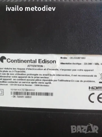 Continental Edison CELED320716B3, снимка 2 - Телевизори - 49087865