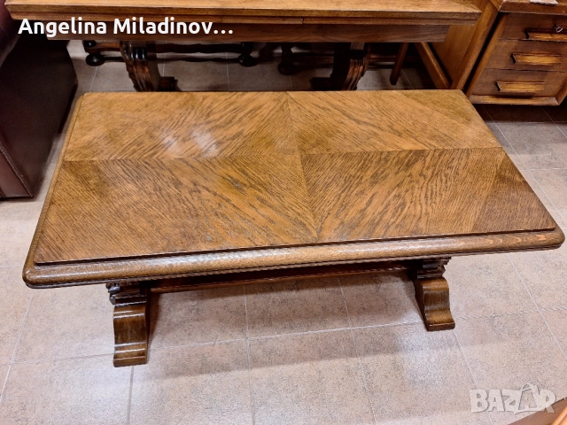 УНИКАТ! Маса за трапезария с богата дърворезба , снимка 5 - Маси - 51964437