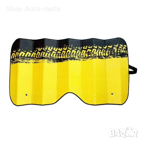 Сенник за МПС Automat, За предно стъкло, Жълт, 140x70см