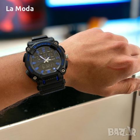 Часовник Casio G-Shock син черен реплика, снимка 1 - Мъжки - 46136840