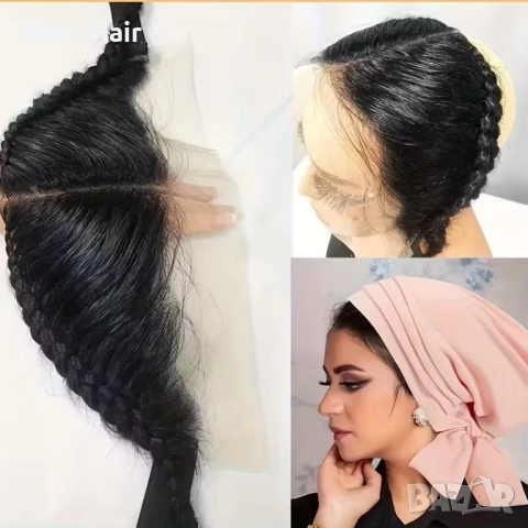 Черно тупе естествен косъм плитки, снимка 8 - Аксесоари за коса - 52897796