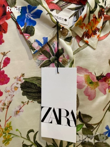 Нова сатенирана риза M ZARA, снимка 3 - Ризи - 54011209