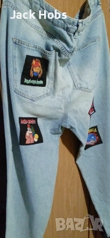 Дамски дънки /накъсани с нашивки , снимка 9 - Дънки - 54142636