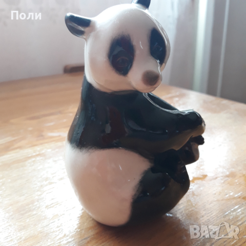 Порцеланова фигурка: мече-панда, руско, красиво, снимка 1 - Аксесоари за кухня - 45055500