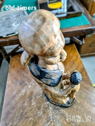 Дървена статуетка , снимка 4 - Статуетки - 53157680