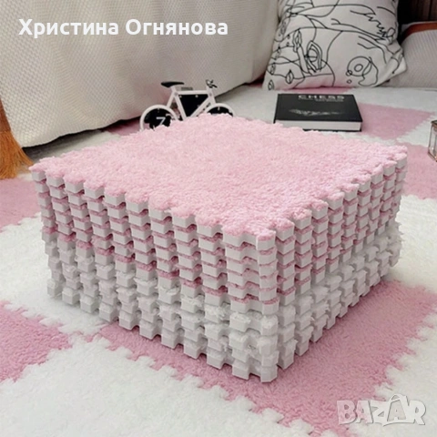 Мек килим пъзел от 10 части 1кв .м, снимка 5 - Други - 53839191