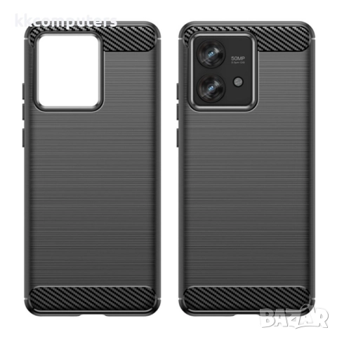 Motorola Edge 40 Neo 5G Удароустойчив Carbon Fiber Калъф и Протектор, снимка 4 - Калъфи, кейсове - 52085889