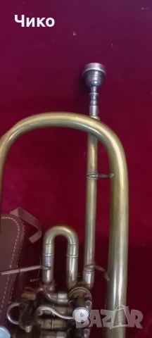 Английски тромпет с машинки, снимка 2 - Духови инструменти - 53711891