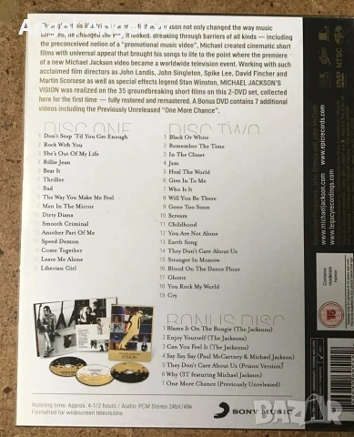 Micheal Jacksons Vision DVD Collection 3 Disc Set New, снимка 2 - DVD филми - 54248882