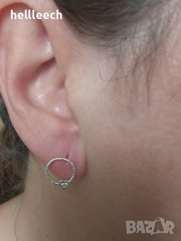 Сребърни обеци, снимка 5 - Обеци - 52772180