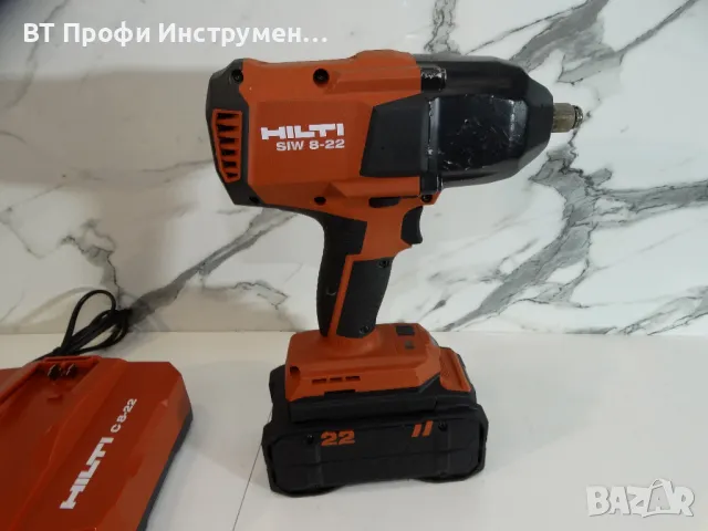 1000 Nm 2024 Hilti SIW 8 - 22 / Nuron / 2 x 8.0 Ah - Мощен гайковерт, снимка 3 - Други инструменти - 47371136