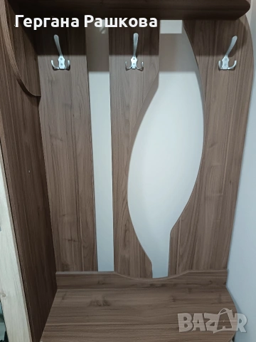 Портманто с огледало, закачалки и шкафчета, снимка 2 - Закачалки - 53782098