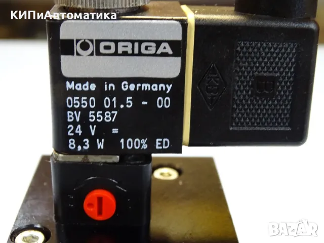 пневматичен разпределител ORIGA HOERBIGER 0431/A89G Solenoid Valve 24VDC, снимка 6 - Резервни части за машини - 47675323