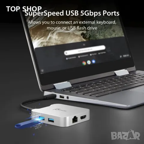 j5create USB C хъб за MacBook, ChromeBook, XPS, Surface Pro (JCD391), снимка 5 - Друга електроника - 49457530