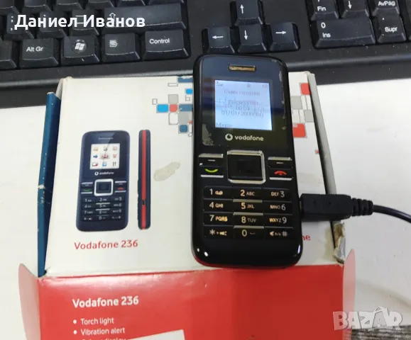 Vodaphone 236 неупотребяван във оригинална опаковка, снимка 1 - Резервни части за телефони - 46840294