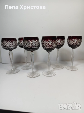 Чаши  чешки кристал Бохемия