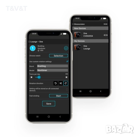 Механизъм за навиване на часовници Chronovision Watch Winder One Bluetooth Made in Germany, снимка 5 - Други - 51579948