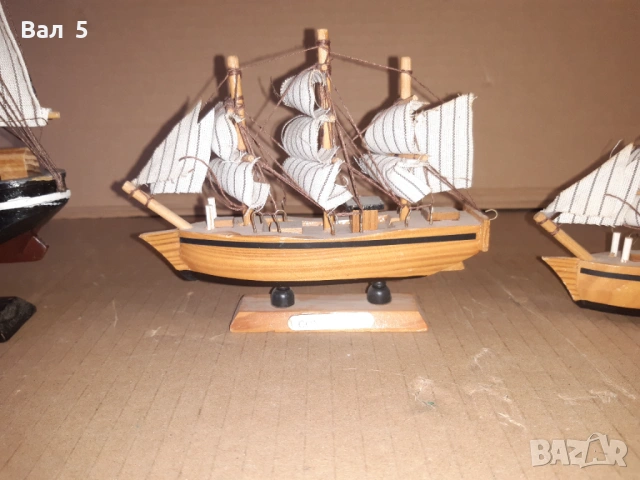 Стари корабчета - 3 броя , корабче - макет , макети, снимка 3 - Антикварни и старинни предмети - 53075474
