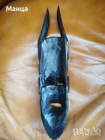 Абаносова Африканска маска, снимка 3 - Антикварни и старинни предмети - 51541943