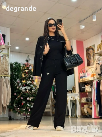 Дамски сет 3 части Prada, снимка 3 - Спортни екипи - 53639321