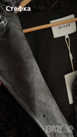 Палто-късо от еко кожа,,MINUS’, снимка 7 - Палта, манта - 52358815