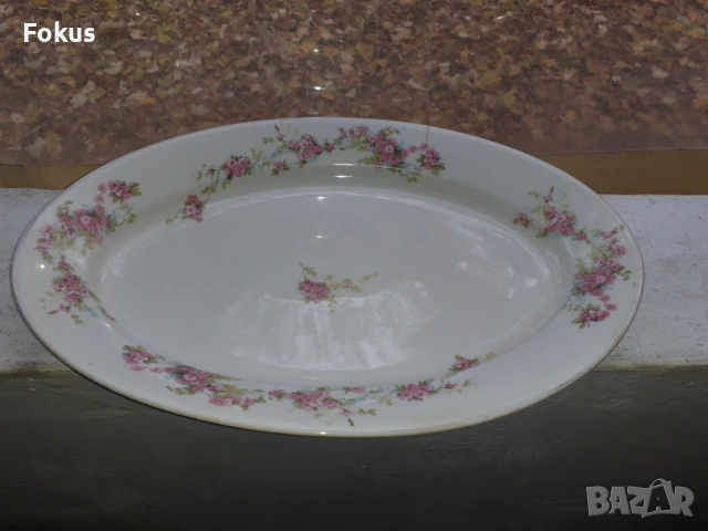 Порцеланово плато поднос MZ Austria порцелан, снимка 4 - Антикварни и старинни предмети - 53449184