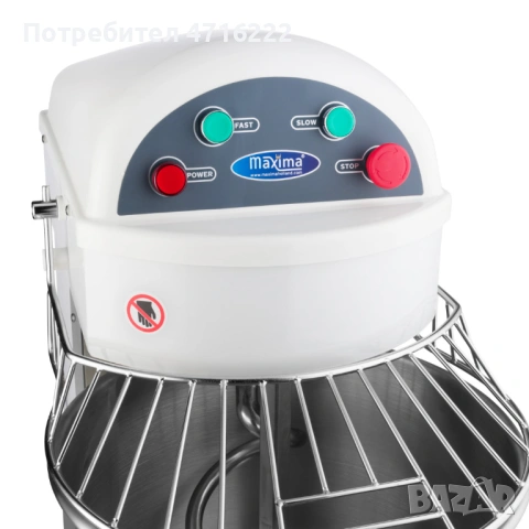 Професионална тестомесачка – 20 литра, 1,1 kW, с две скорости и капацитет до 13 кг тесто, снимка 8 - Обзавеждане на кухня - 53242678