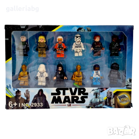 12 Мини Фигурки Star Wars – Комплект Герои, Колекционерски Set