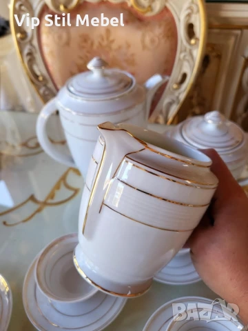 Френски сервиз за кафе LIMOGES , снимка 6 - Сервизи - 53217169