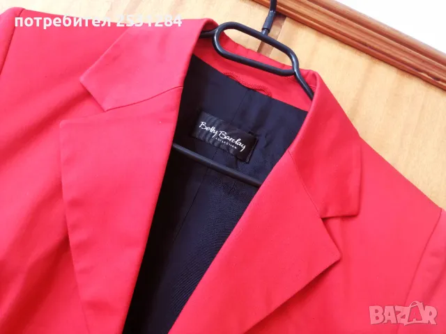 Червено сако , спортно-елегантно сако Betty Barclay, размер L, снимка 4 - Сака - 49846938