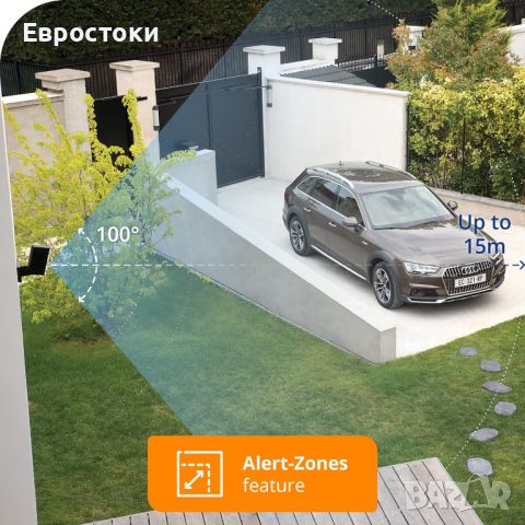 IP-камера Netatmo Presence. Умна охранителна камера Netatmo Smart Outdoor Camera Размер: 50×110х200м, снимка 8 - IP камери - 46145790