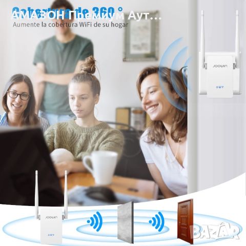 JOOWIN WiFi усилвател/ретранслатор/300Mbps/2.4GHz/WiFI/рутер/AP режими/Ethernet порт/2 антени/WPS, снимка 4 - Мрежови адаптери - 45983639