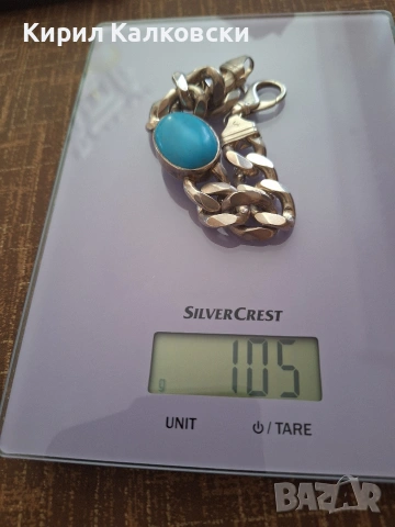 МЪЖКА СРЕБЪРНА МАСИВН ГРИВНА ПРОБА925 108 ГР ИТАЛИЯ 650 ЕВРО, снимка 3 - Гривни - 53985479