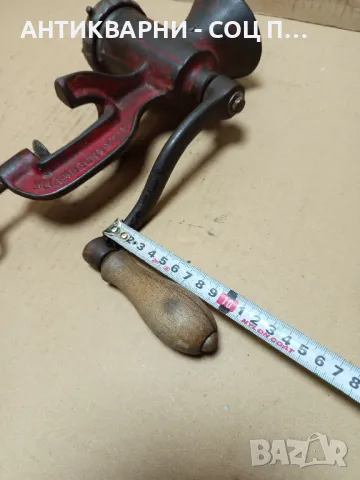 Соц Стара Малка Немска Месомелачка Номер 5., снимка 13 - Антикварни и старинни предмети - 49800343